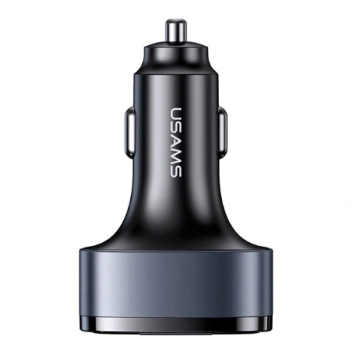 Kup USAMS C42 USB-A, 2xUSB-C 100W Rychlonabíjecí autoadaptér černý - USA1183 - {ean13} - Sklep Home Screen