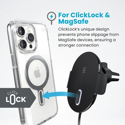 Kup Speck Töltő Vent Mount + ClickLock MagSafe 15W (fekete) - SPK688 - {ean13} - Sklep Home Screen