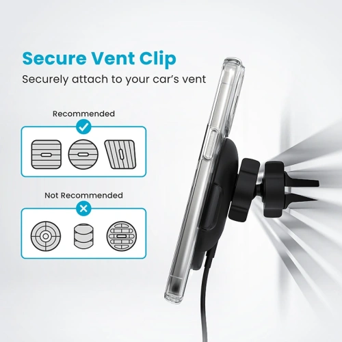 Kup Speck Töltő Vent Mount + ClickLock MagSafe 15W (fekete) - SPK688 - {ean13} - Sklep Home Screen