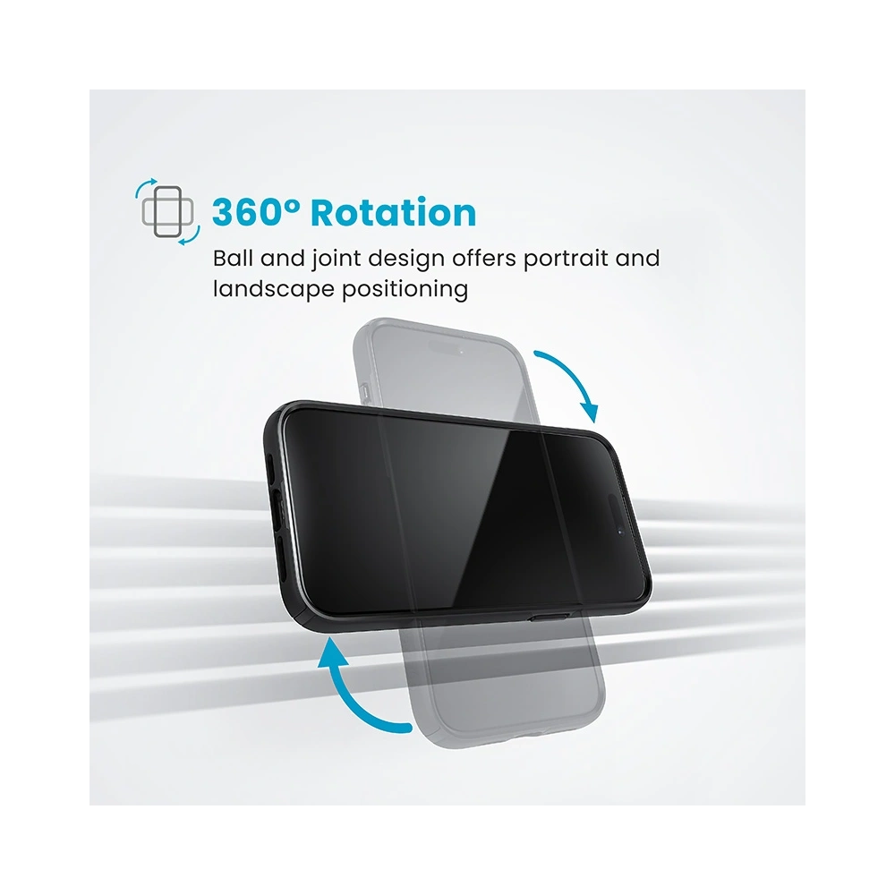 Speck Charging Vent Mount + ClickLock - Uchwyt samochodowy z ładowaniem bezprzewodowym MagSafe (czarny) - !ZAIMPORTOWANE - Speck