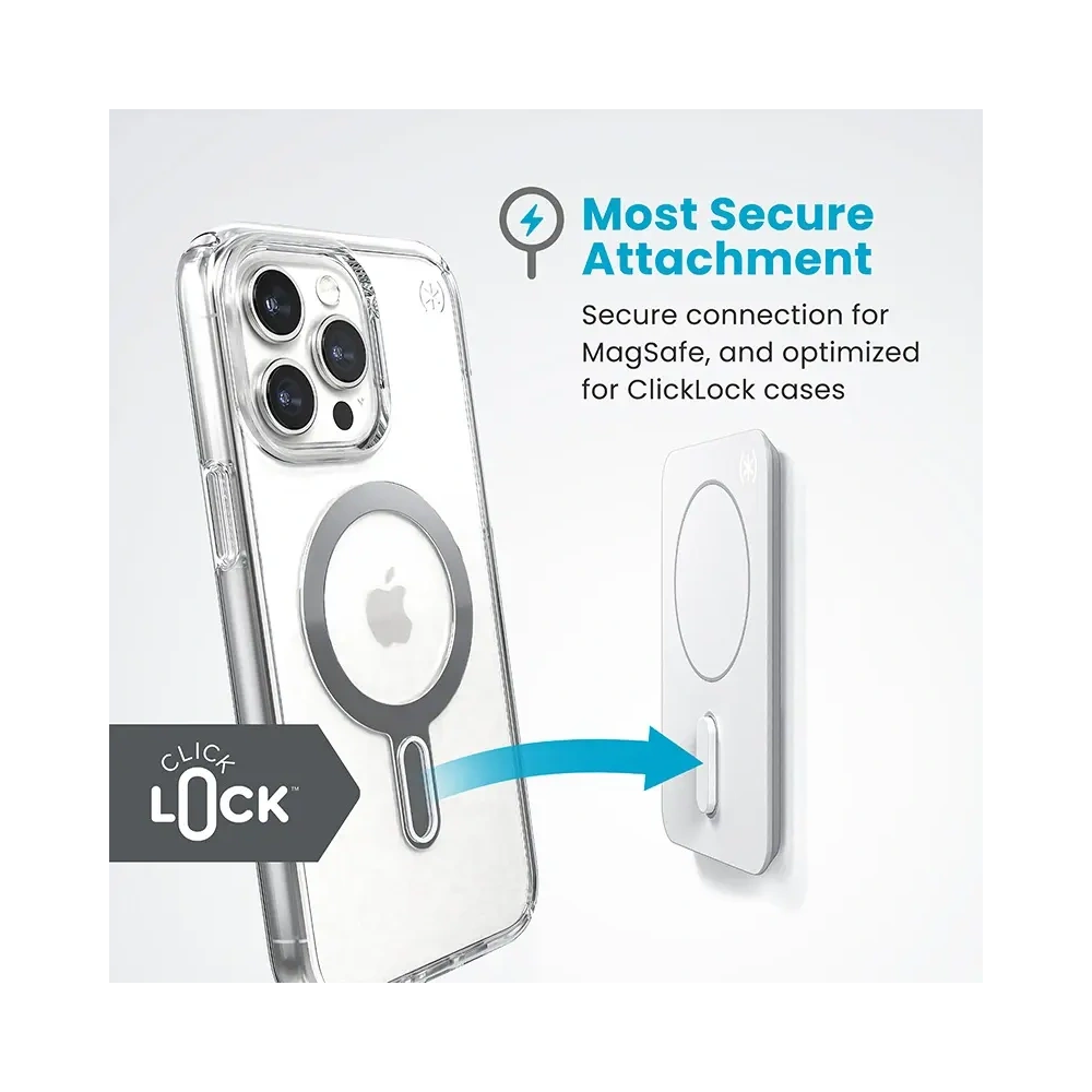 Speck Everywhere Mount + ClickLock - Uchwyt magnetyczny MagSafe (biały) - !ZAIMPORTOWANE - Speck