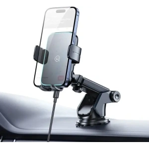 Kup Suport auto pentru parbriz/cockpit USAMS cu încărcător wireless de 15W, negru - USA1188 - {ean13} - Sklep Home Screen