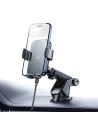 Buy USAMS windshield/cockpit car mount with 15W wireless charger black - USA1188 - {ean13} - Home Screen Store Europe