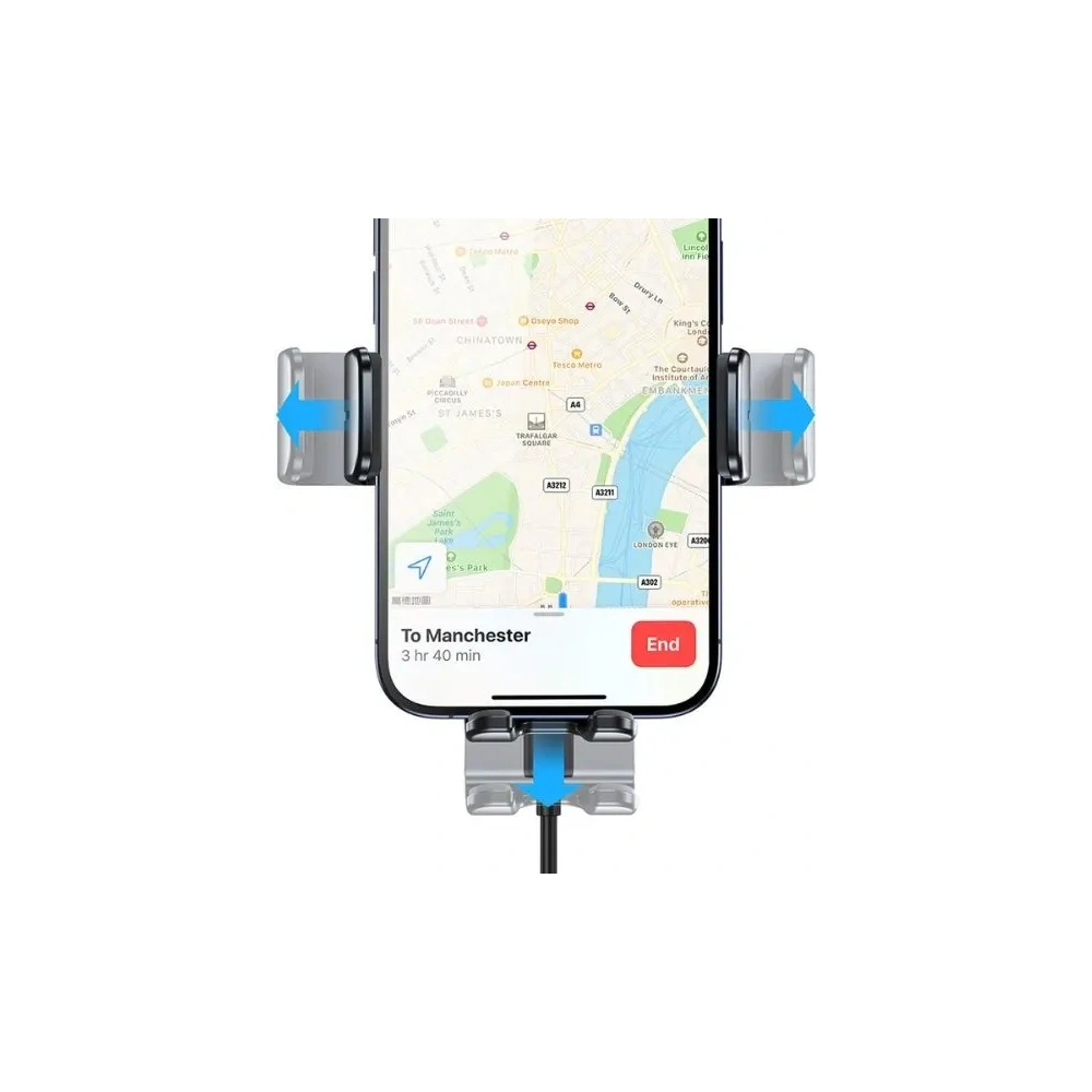 Uchwyt samochodowy do kratki nawiewu USAMS z ładowarką bezprzewodową 15W czarny - do kratki nawiewu - Usams