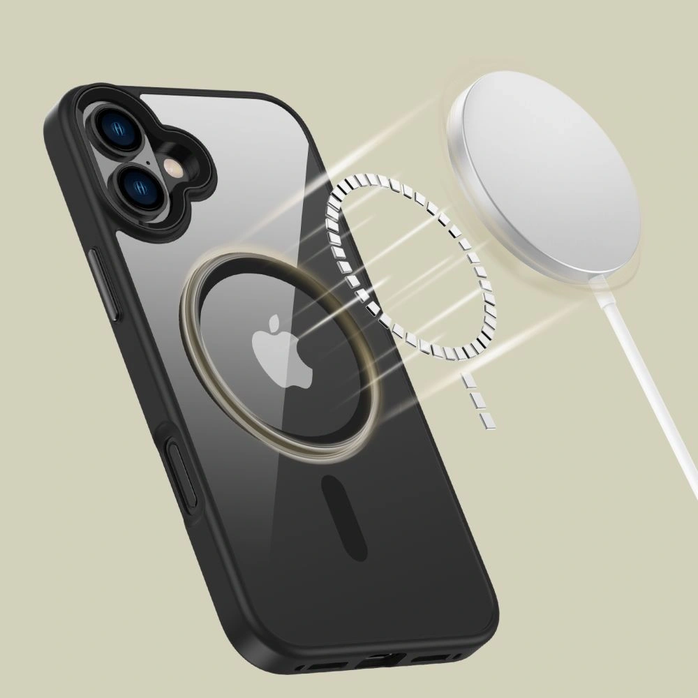 Etui Tech-Protect Magmat MagSafe Apple iPhone 16 Plus Black/Clear - iPhone 16 Plus - Tech-Protect