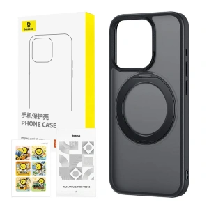 Buy Case + tempered glass set Baseus SkyRing 360° Apple iPhone 15 (black) - BSU8836 - {ean13} - Home Screen Store Europe