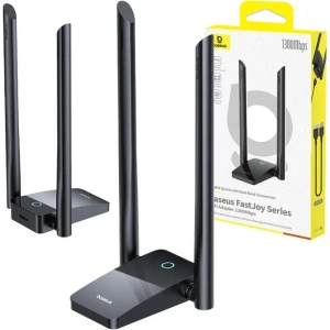 Kup Baseus FastJoy Adapter WiFi 1300Mbps (schwarz) - BSU8846 - {ean13} - Sklep Home Screen