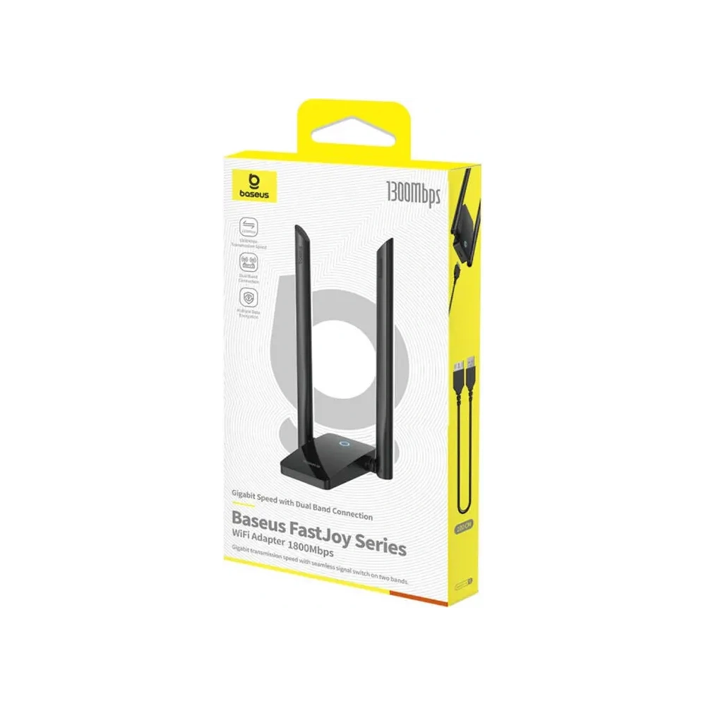 Adapter WiFi Baseus FastJoy 1800Mbps (czarny) - Inne akcesoria - Baseus