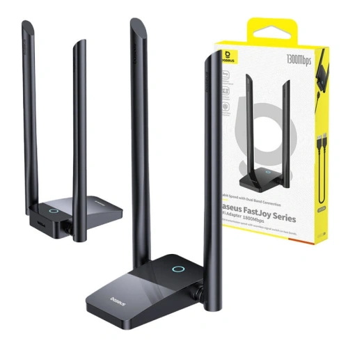 Kup Adapter WiFi Baseus FastJoy 1800Mbps (czarny) - BSU8847 - {ean13} - Sklep Home Screen