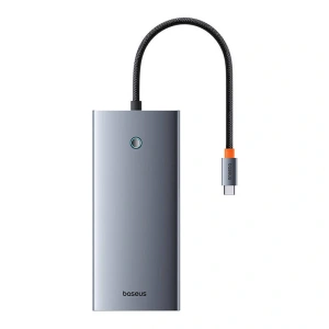 Kup Hub 13w1 Baseus PortalJoy USB-C / 2xHDMI,DP,VGA,2xUSB-C,3xUSB-A,PD,RJ45,SD/TF, jack 3.5mm (szary) - BSU8849 - {ean13} - Sklep Home Screen