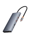 Kup Baseus PortalJoy 13in1 Adapter USB-C / 2xHDMI, DP, VGA, 2xUSB-C, 3xUSB-A, PD, RJ45, SD/TF, Klinke 3.5mm (grau) - BSU8849 - {ean13} - Sklep Home Screen