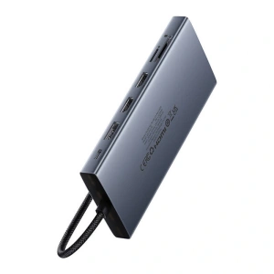 Kup Baseus PortalJoy 13in1 Adapter USB-C / 2xHDMI, DP, VGA, 2xUSB-C, 3xUSB-A, PD, RJ45, SD/TF, Klinke 3.5mm (grau) - BSU8849 - {ean13} - Sklep Home Screen