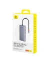 Kup Baseus PortalJoy 13in1 Adapter USB-C / 2xHDMI, DP, VGA, 2xUSB-C, 3xUSB-A, PD, RJ45, SD/TF, Klinke 3.5mm (grau) - BSU8849 - {ean13} - Sklep Home Screen