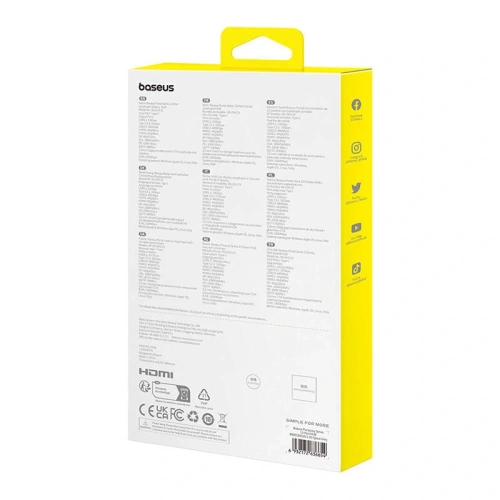 Kup Baseus PortalJoy 13in1 Adapter USB-C / 2xHDMI, DP, VGA, 2xUSB-C, 3xUSB-A, PD, RJ45, SD/TF, Klinke 3.5mm (grau) - BSU8849 - {ean13} - Sklep Home Screen