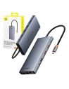 Kup Baseus PortalJoy 13in1 Adapter USB-C / 2xHDMI, DP, VGA, 2xUSB-C, 3xUSB-A, PD, RJ45, SD/TF, Klinke 3.5mm (grau) - BSU8849 - {ean13} - Sklep Home Screen