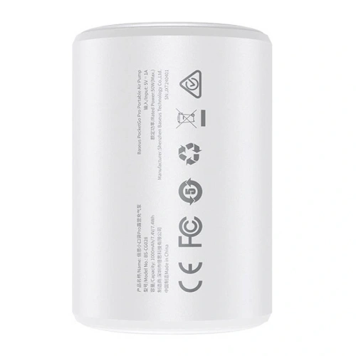 Buy Baseus PocketGo portable pump (white) - BSU8850 - {ean13} - Home Screen Store Europe