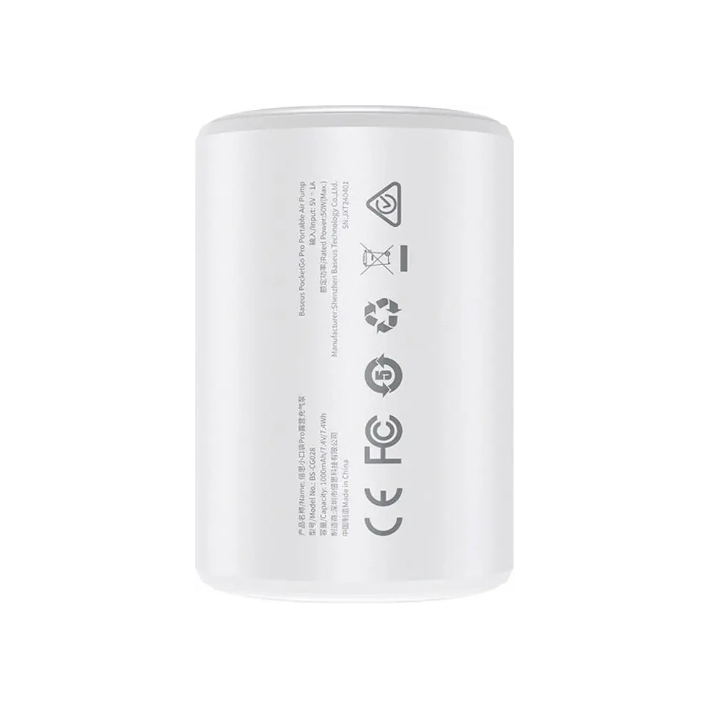 Przenośna pompka Baseus PocketGo (biały) - Inne akcesoria - Baseus