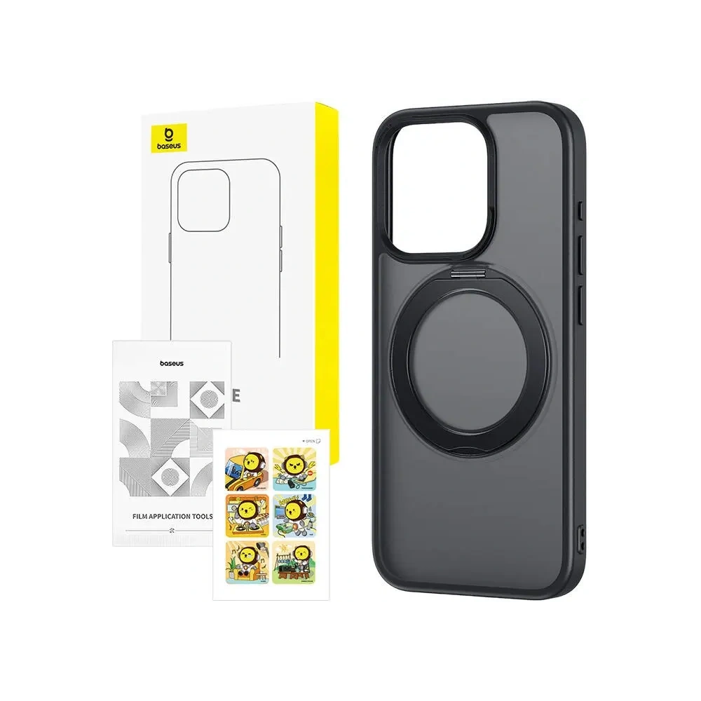 Etui Baseus SkyRing 360° MagSafe Apple iPhone 13 Pro Max (czarny) - iPhone 13 Pro Max - Baseus