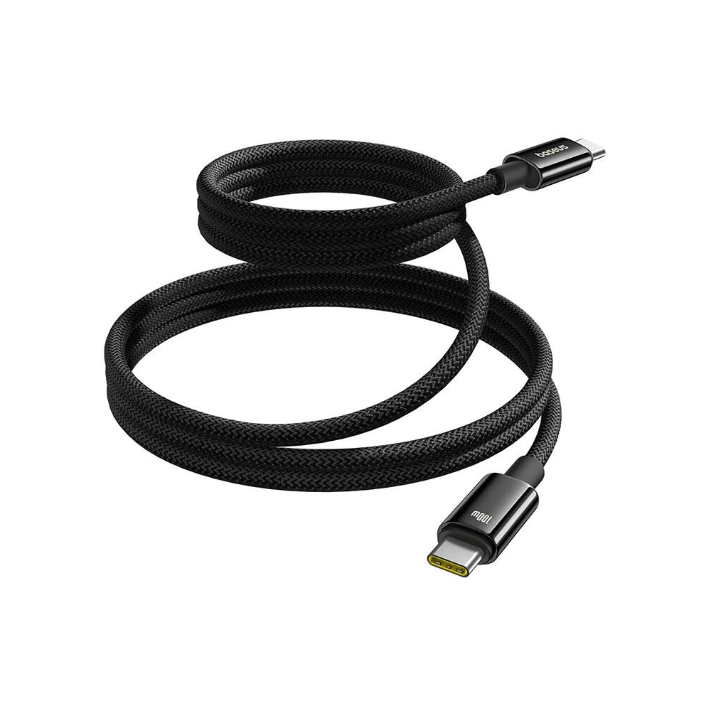 Kabel Baseus Tungsten Gold USB-C / USB-C 100W 1m (czarny) - USB-C - USB-C - Baseus