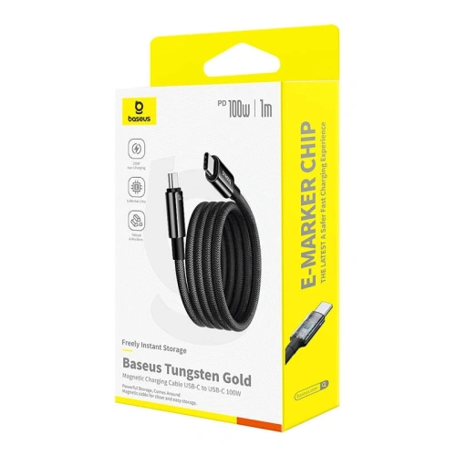 Kup Baseus Tungsten Gold USB-C / USB-C kabel 100W 1m (černý) - BSU8864 - {ean13} - Sklep Home Screen