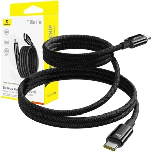 Buy Baseus Tungsten Gold USB-C / USB-C cable 100W 1m (black) - BSU8864 - {ean13} - Home Screen Store Europe