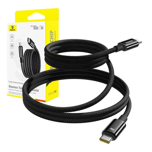 Kup Baseus Tungsten Gold USB-C / USB-C kábel 100W 1m (fekete) - BSU8864 - {ean13} - Sklep Home Screen