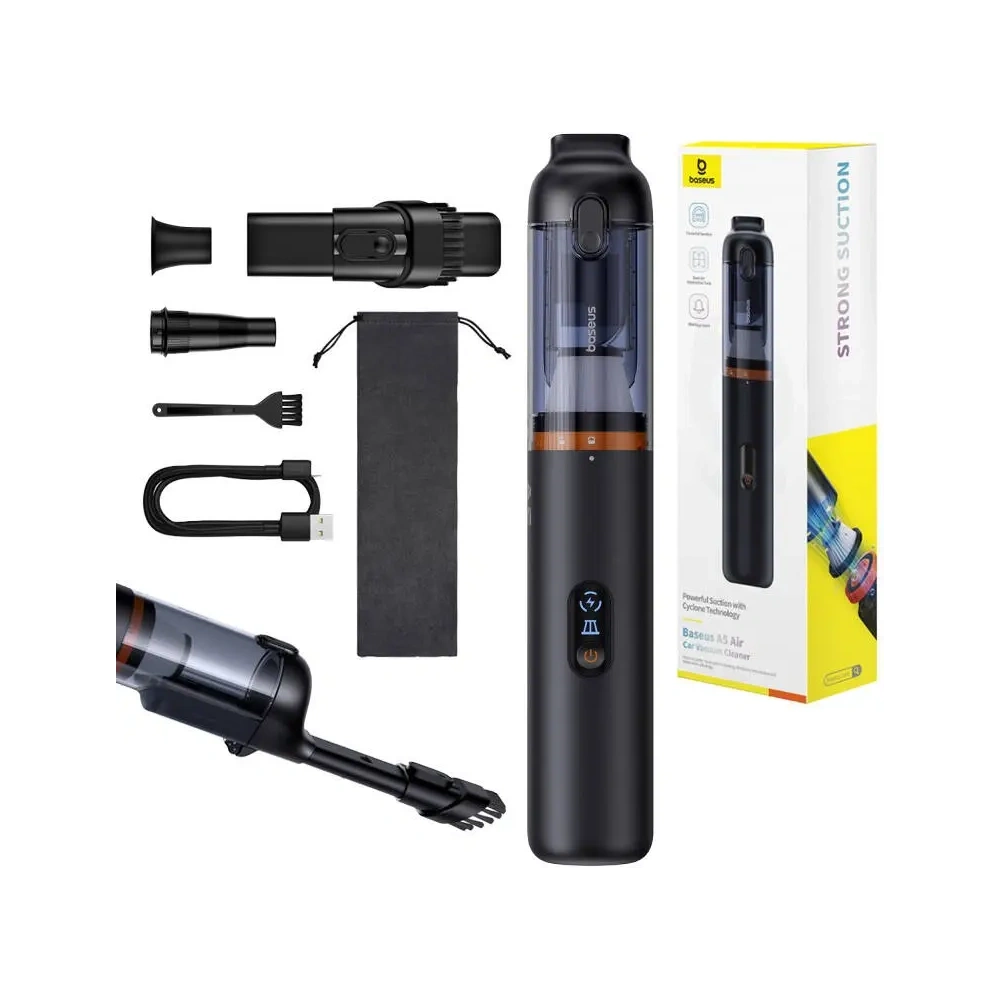 Odkurzacz samochodowy Baseus A5 Air 12000Pa (czarny) - Sprzątanie i dezynfekcja - Baseus