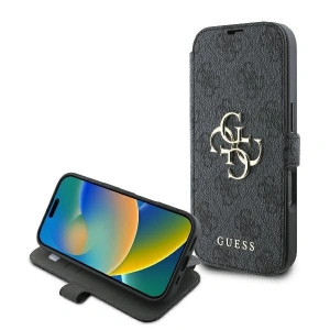 Buy Guess GUBKP16L4GMGGR Apple iPhone 16 Pro book 4G Metal Logo black - GUE3592 - {ean13} - Home Screen Store Europe