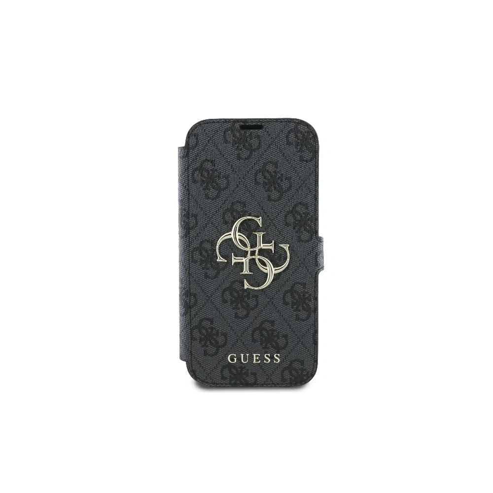 Etui Guess GUBKP16L4GMGGR Apple iPhone 16 Pro book 4G Metal Logo czarny - iPhone 16 Pro - Guess
