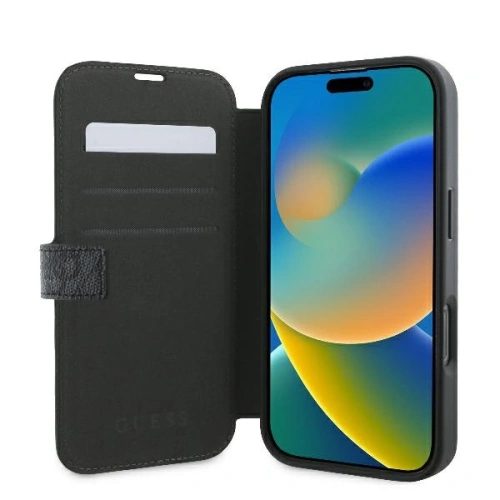 Kup Guess GUBKP16L4GMGGR Apple iPhone 16 Pro kniha 4G Metal Logo černá - GUE3592 - {ean13} - Sklep Home Screen