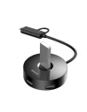 Kup Adapter USB 3.0 Baseus Round Box, HUB USB/USB-C do 1x USB 3.0 + 3x USB 2.0, 12cm (czarny) - BSU983BLK - {ean13} - Sklep Home Screen