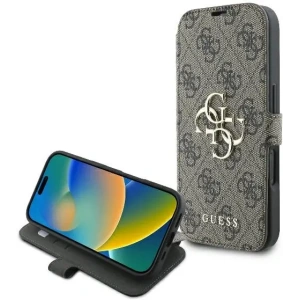 Buy Guess GUBKP16M4GMGBR Apple iPhone 16 Plus book 4G Metal Logo brown - GUE3594 - {ean13} - Home Screen Store Europe