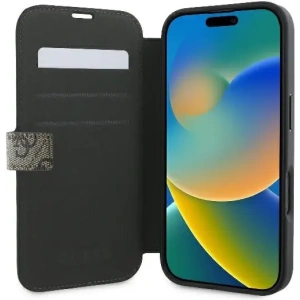 Kup Guess GUBKP16M4GMGBR Apple iPhone 16 Plus carte 4G Logo metalic maro - GUE3594 - {ean13} - Sklep Home Screen