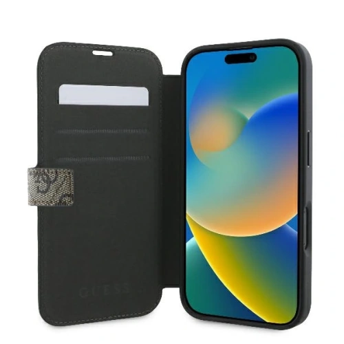 Kup Guess GUBKP16M4GMGBR Apple iPhone 16 Plus kniha 4G Metal Logo hnědá - GUE3594 - {ean13} - Sklep Home Screen