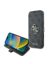Guess GUBKP16M4GMGGR Apple iPhone 16 Plus kniha 4G Metal Logo černá - iPhone 16 Plus - Guess