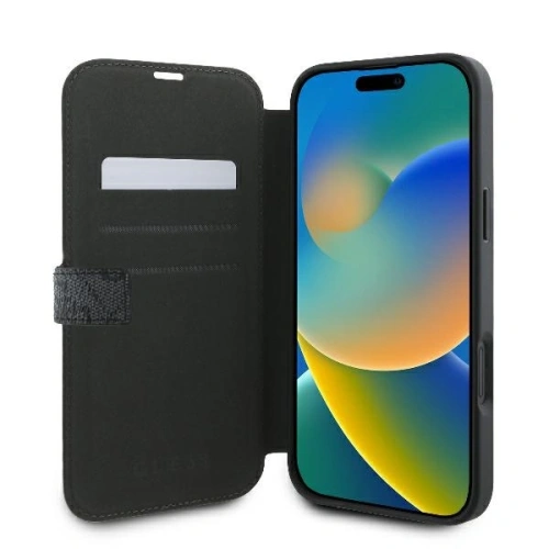Kup Guess GUBKP16M4GMGGR Apple iPhone 16 Plus kniha 4G Metal Logo černá - GUE3595 - {ean13} - Sklep Home Screen