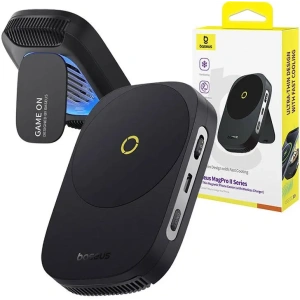 Buy Baseus MagPro II Ultra-Thin cooling holder with charger 15W (black) - BSU8866 - {ean13} - Home Screen Store Europe