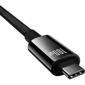 Buy Baseus Tungsten Gold USB-C / USB-C cable 100W 1.5m (black) - BSU8867 - {ean13} - Home Screen Store Europe