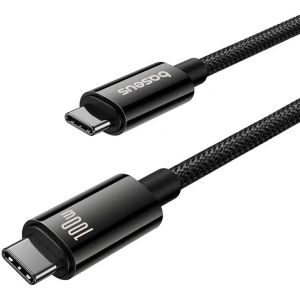 Kup Baseus Tungsten Gold USB-C / USB-C kabel 100W 1.5m (černý) - BSU8867 - {ean13} - Sklep Home Screen