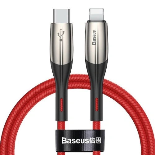 Buy Baseus Horizontal Data Cable Type-C to iP PD 18W 1m Red - BSU984RED - {ean13} - Home Screen Store Europe
