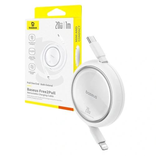Kup Baseus Free2Pull USB-C / Lightning-Kabel 20W 1m (weiß) - BSU8868 - {ean13} - Sklep Home Screen