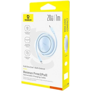 Buy Baseus Free2Pull USB-C / Lightning cable 20W 1m (blue) - BSU8869 - {ean13} - Home Screen Store Europe