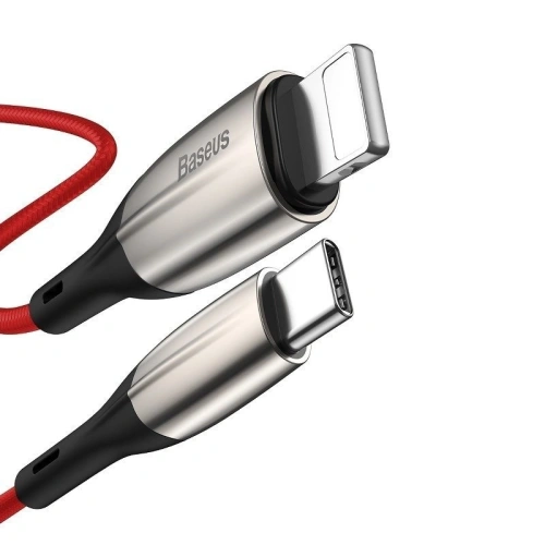 Buy Baseus Horizontal Data Cable Type-C to iP PD 18W 1m Red - BSU984RED - {ean13} - Home Screen Store Europe