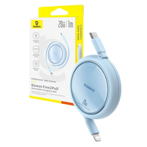 Kup Baseus cablu USB-C / Lightning Free2Pull 20W 1m (albastru) - BSU8869 - {ean13} - Sklep Home Screen