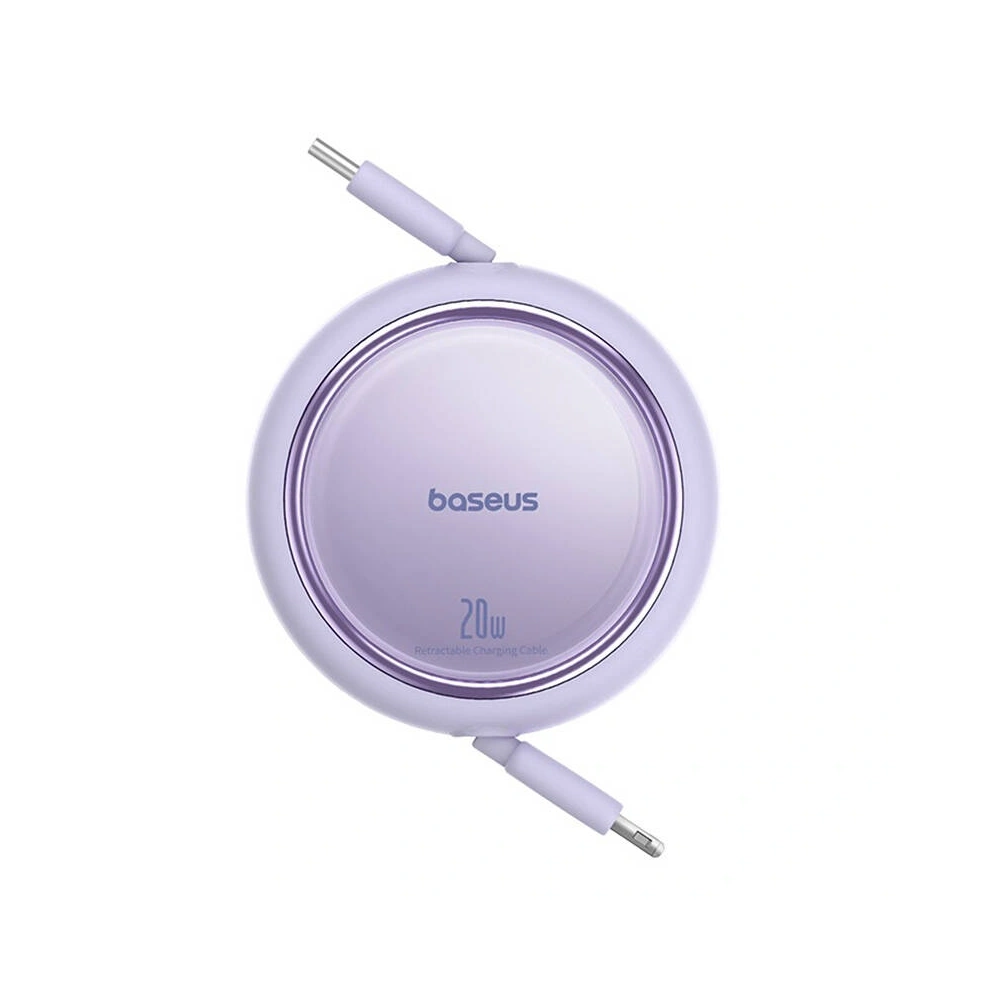 Kabel Baseus Free2Pull USB-C / Lightning 20W 1m (fioletowy) - USB-C - Lightning - Baseus