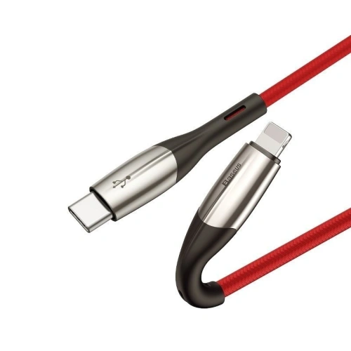 Buy Baseus Horizontal Data Cable Type-C to iP PD 18W 1m Red - BSU984RED - {ean13} - Home Screen Store Europe
