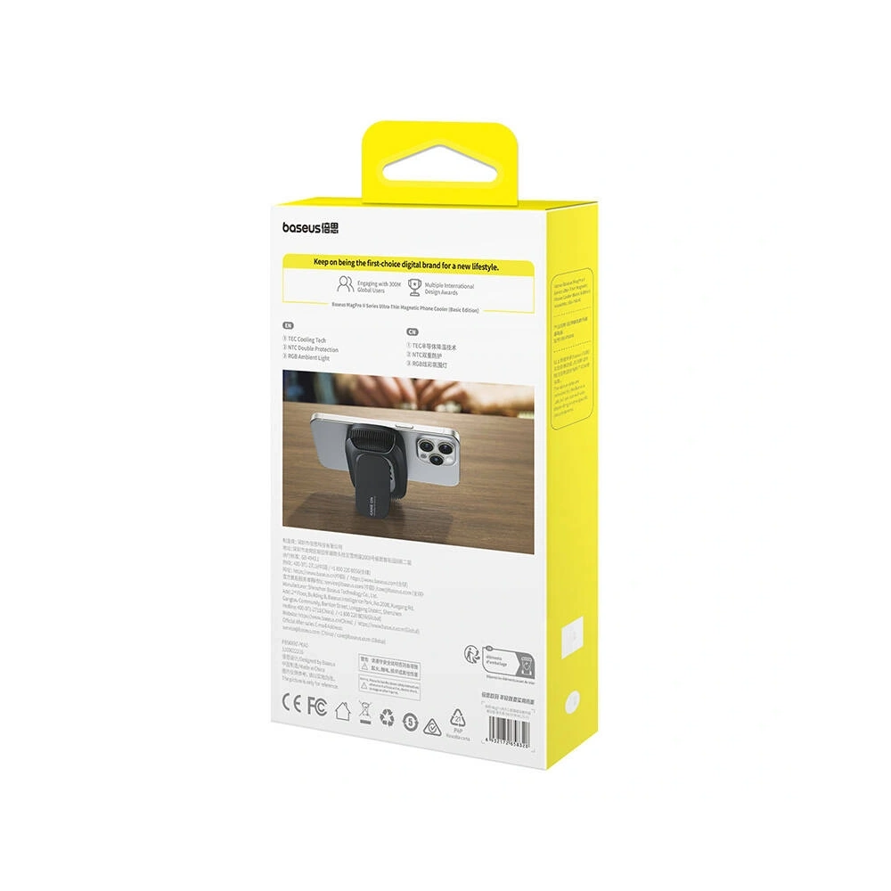 Uchwyt z chłodzeniem Baseus MagPro II Ultra-Thin (czarny) - Pozostałe uchwyty - Baseus