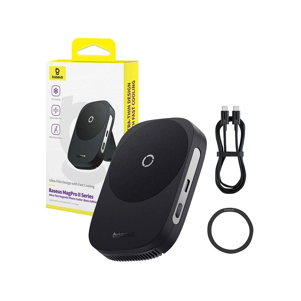 Uchwyt z chłodzeniem Baseus MagPro II Ultra-Thin (czarny) - Pozostałe uchwyty - Baseus