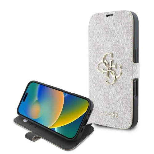 Kup Guess GUBKP16M4GMGPII Apple iPhone 16 Plus kniha 4G Metal Logo růžová - GUE3596 - {ean13} - Sklep Home Screen