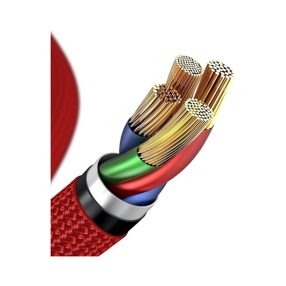 Kabel USB-C do Lightning Baseus Horizontal Power Delivery, dioda LED, 1m (czerwony)